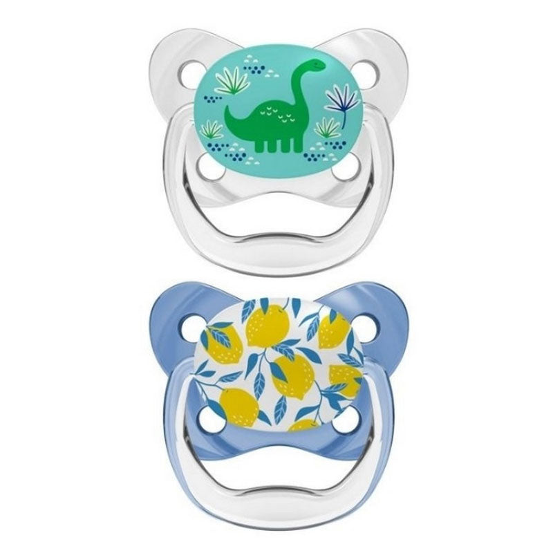 PreVent Contoured Soother Blue 6-18m 2pcs