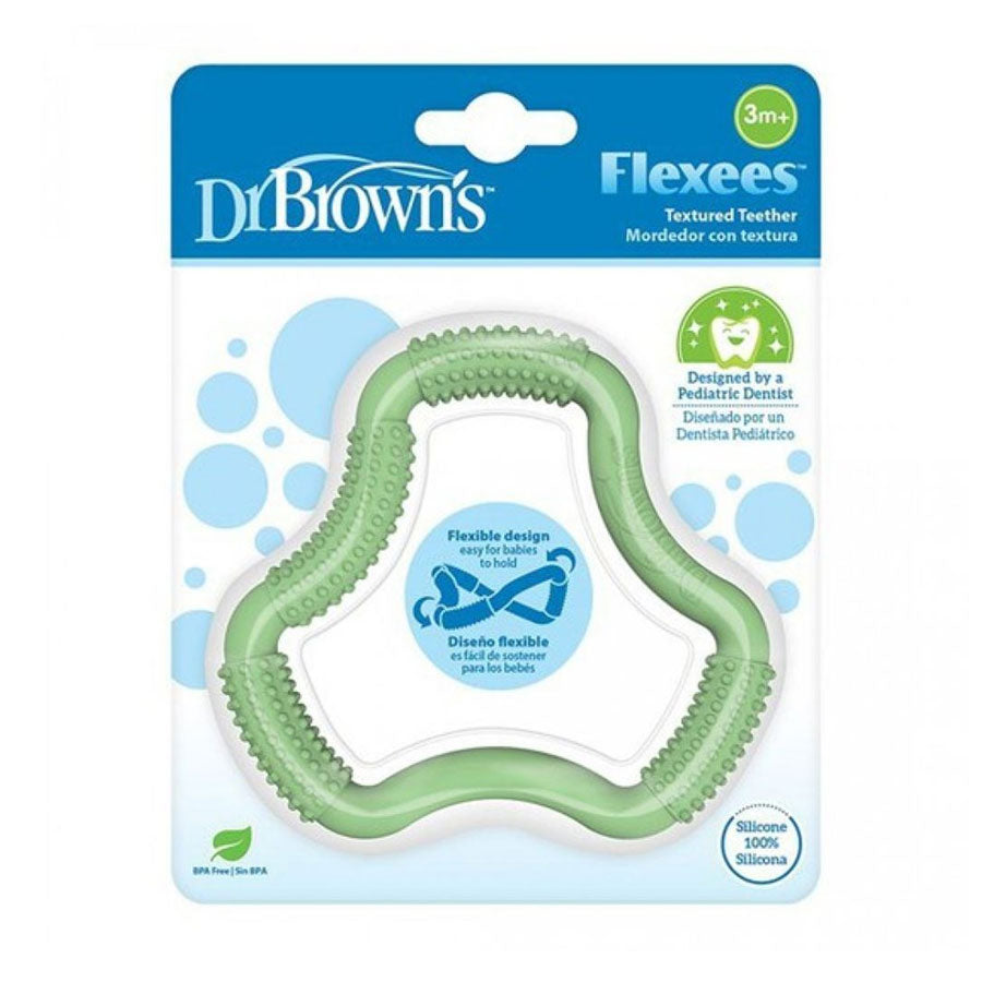 Silicone Teething Ring Green 3m+