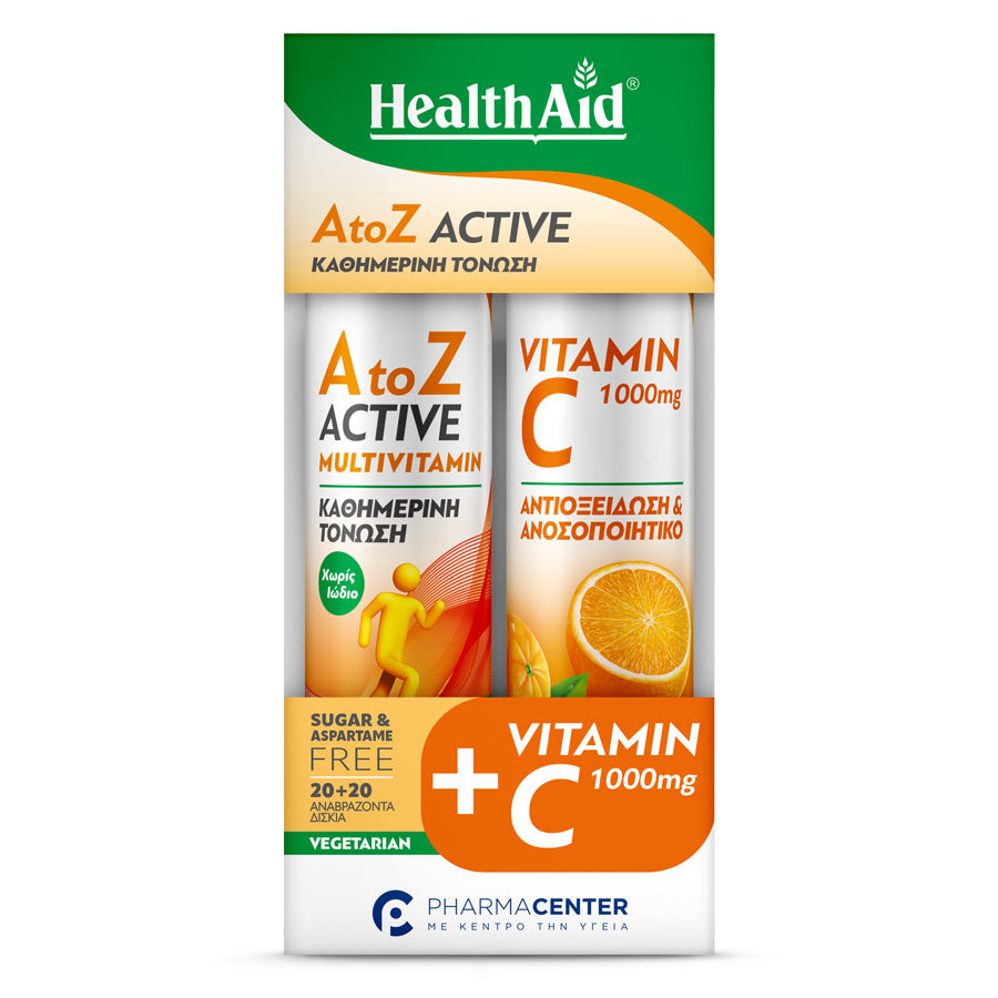 A to Z Active 20 eff. tabs & Vitamin C 1000mg Orange 20 eff. tabs