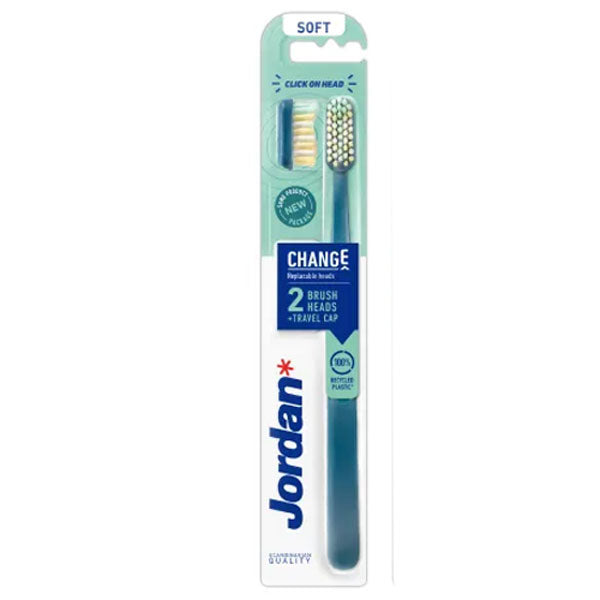 Change Soft Toothbrush with Replacement Head Turquoise 1pc