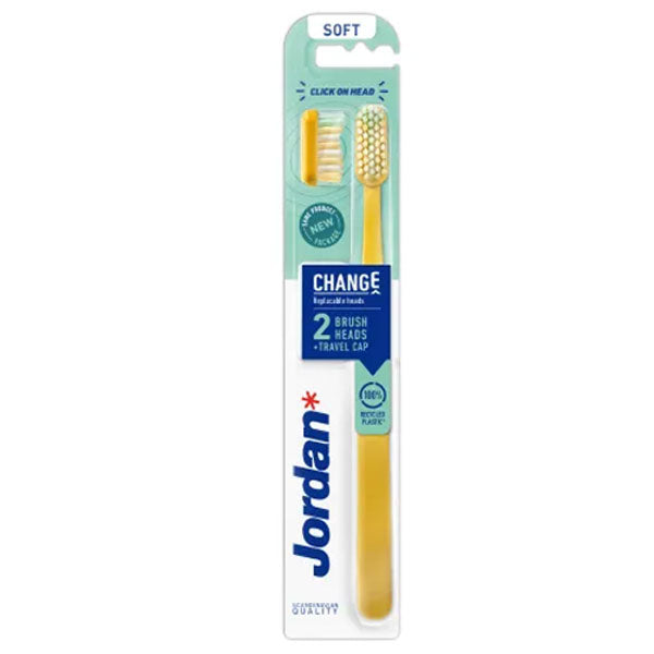 Change Soft Toothbrush with Replacement Head Yellow 1pc