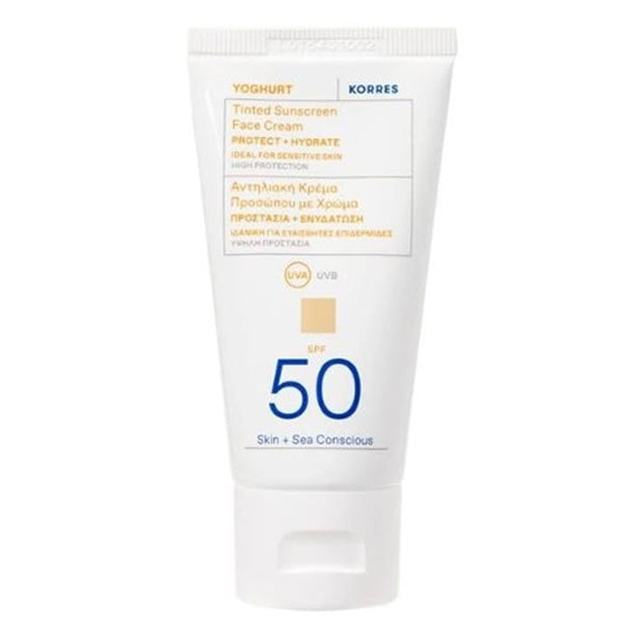 Yoghurt Sunscreen Face Cream Tinted SPF50 50ml