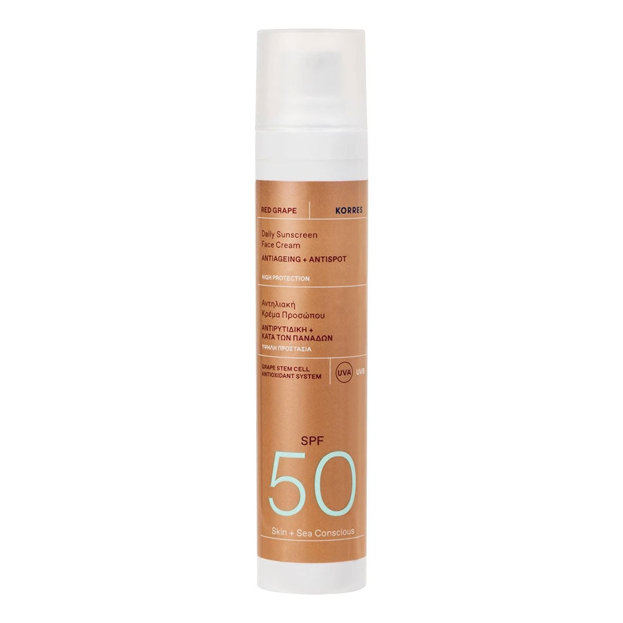 Red Grape Sunscreen SPF50 Face Cream Antiageing & Antispot 50ml