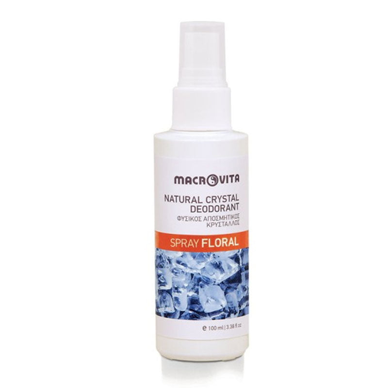 Natural Deodorant Crystal Spray with Floral Fragrance 100ml