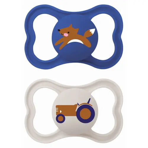 Supreme Silicone Soother 16+m Blue 295SBc 2pcs