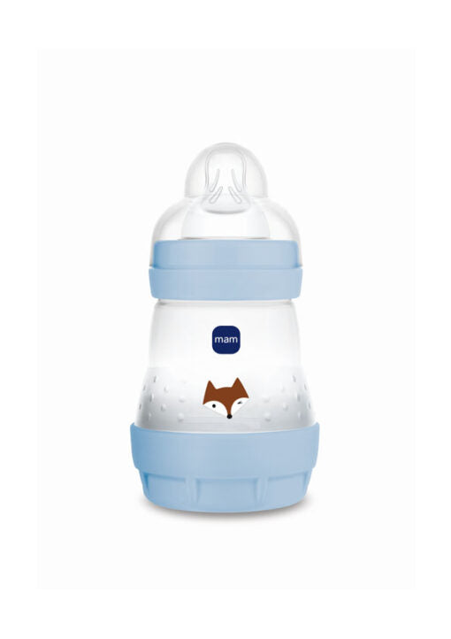 Plastic Anti-Colic Bottle 0m+ Blue 160ml