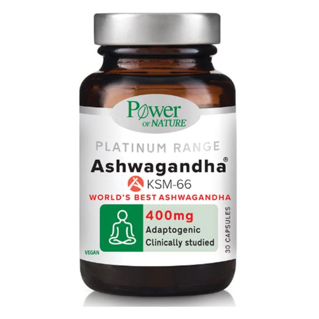 Power of Nature Platinum Range Ashwagandha KSM-66 400mg 30caps