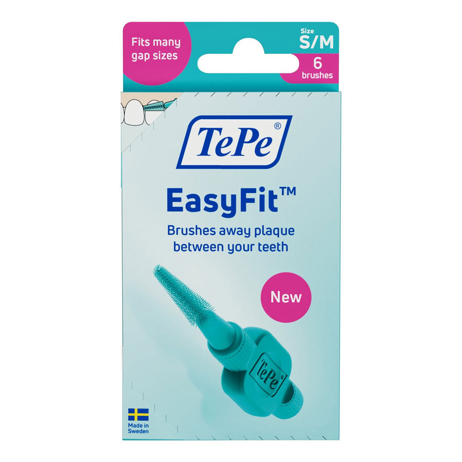 Easy Fit Interdental Brushes Light Blue S/M 6pcs