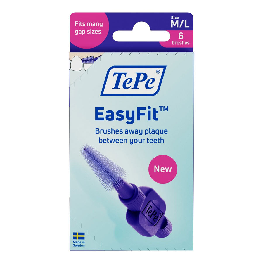 Easy Fit Interdental Brushes Purple M/L 6pcs