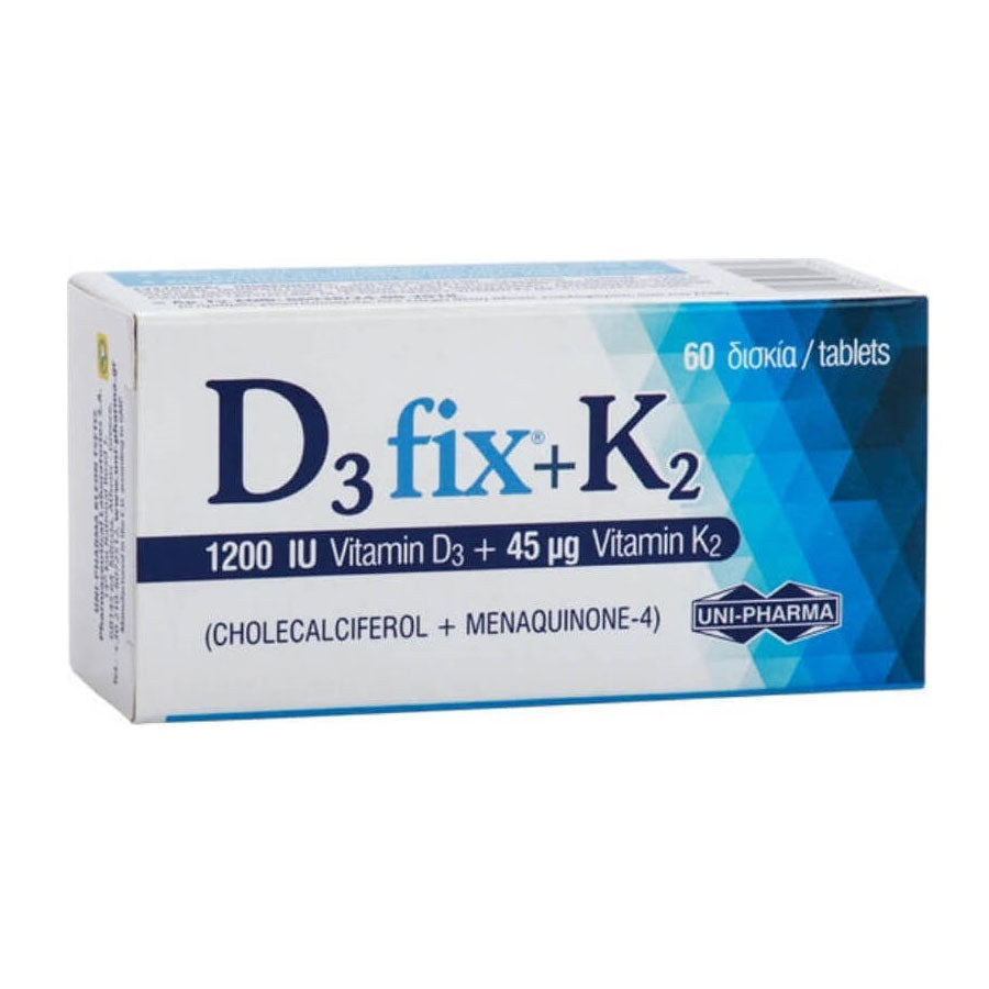 D3 Fix 1200iu + K2 45μg 60caps