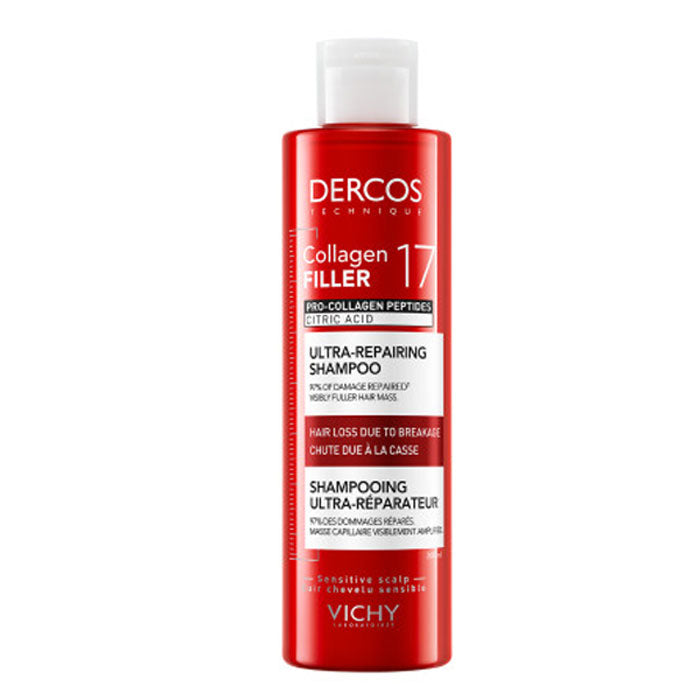 Dercos Collagen 17 Filler Ultra-Repairing Shampoo 200ml