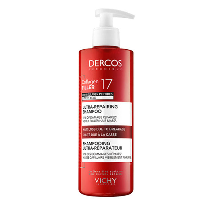 Dercos Collagen 17 Filler Ultra-Repairing Shampoo 400ml